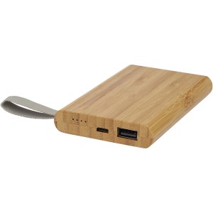 Tulda 5000 mAh Powerbank aus Bambus, natur
