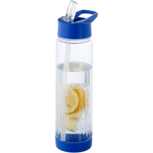 Tutti-frutti 740 ml Tritan(tm) infuser sport bottle, Transparent,Blue (Sport bottles)