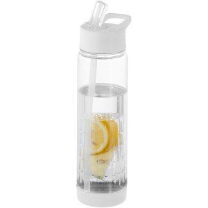 Tutti-frutti 740 ml Tritan(tm) infuser sport bottle, Transparent,White (Sport bottles)