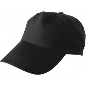 Baseballcap aus 100 % Baumwolle Lisa, Schwarz