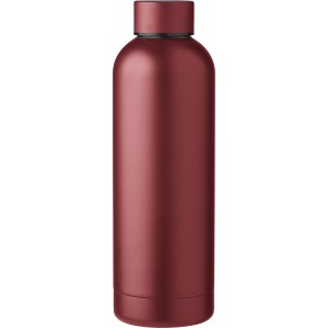 Flasche aus recyceltem Edelstahl Isaiah, Bordeauxrot