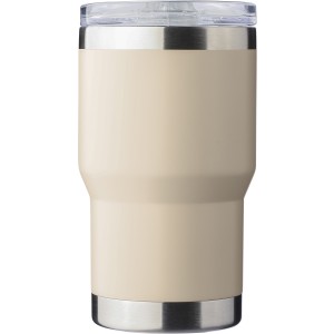 Recycled stainless steel travel mug (350 ml) Ayen, beige <font size=1>[ENG]</font>