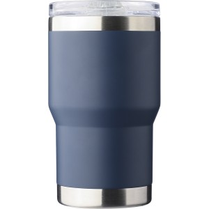 Recycled stainless steel travel mug (350 ml) Ayen, blue <font size=1>[ENG]</font>
