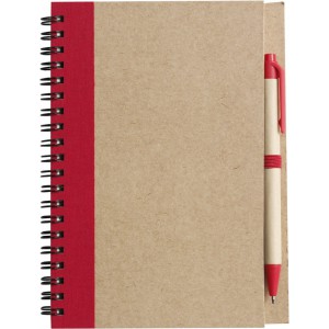 Notizbuch aus recyceltem Papier Stella, Rot