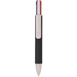 Recycled carton four-color ballpen Deborah, black <font size=1>[ENG]</font>
