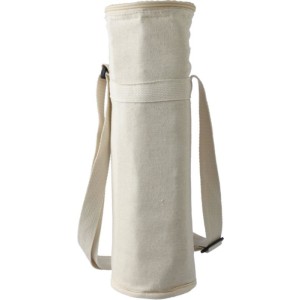 Recycled cotton (270 gsm) bottle cooler bag Eugene, khaki <font size=1>[ENG]</font>