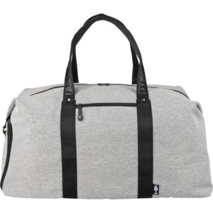 600D recycled polyester duffle bag Desmond, light grey <font size=1>[ENG]</font>