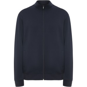 Ulan unisex full zip sweater, Navy Blue (Pullovers)