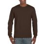 ULTRA COTTON(tm) ADULT LONG SLEEVE T-SHIRT, Dark Chocolate