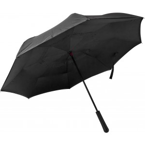 Pongee umbrella Constance, black (Umbrellas)
