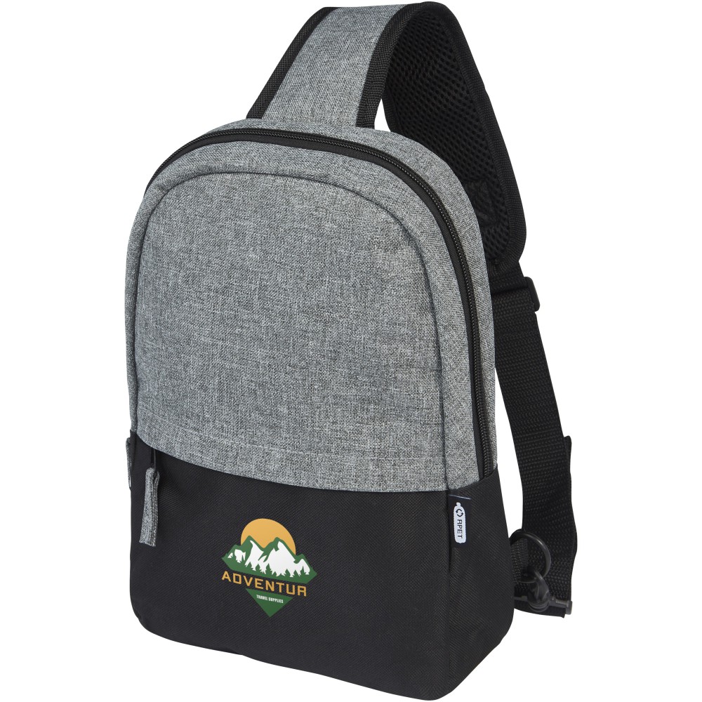 Reclaim GRS recycelte Tragetasche 3,5 L, schwarz, heather gr (Umhängetaschen)
