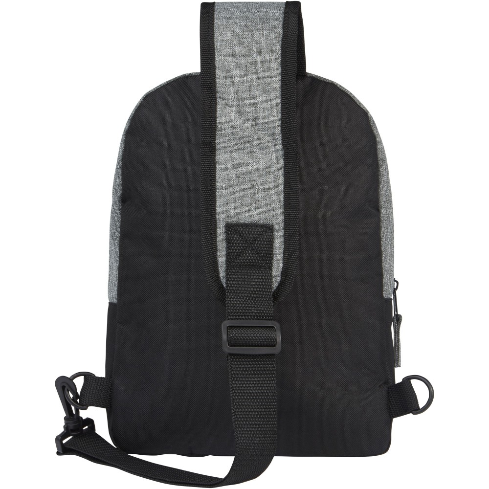 Reclaim GRS recycelte Tragetasche 3,5 L, schwarz, heather gr (Umhängetaschen)