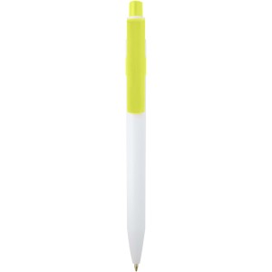 Unica recycled plastic ballpoint pen (black ink), Lime green (Plastic pen)