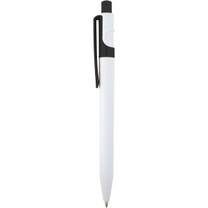 Unica recycled plastic ballpoint pen (black ink), Red (Plastic pen)