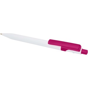 Unica recycled plastic ballpoint pen (blue ink), Magenta (Plastic pen)