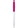 Unica recycled plastic ballpoint pen (blue ink), Magenta