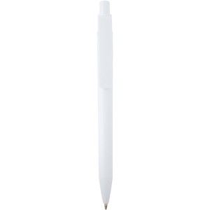 Unica recycled plastic ballpoint pen (blue ink), White <font size=1>[ENG]</font>