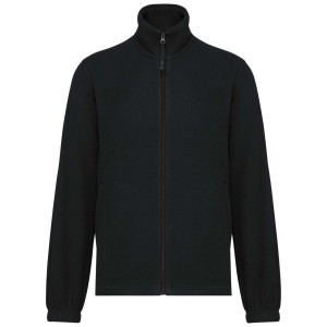 UNISEX MICROFLEECE ELASTICATED JACKET, Black (Jackets)