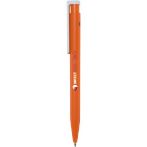 Unix recycled plastic ballpoint pen, Orange (Plastic pen)