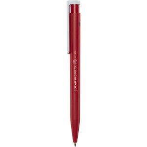 Unix recycled plastic ballpoint pen, Red (Plastic pen)