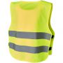 Marie safety vest with hook&loop for kids age 7-12, Neon Yel