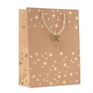 Gift paper bag with pattern, Gold <font size=1>[ENG]</font>