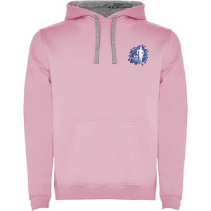 Urban men's hoodie, Light pink, Marl Grey (Pullovers)