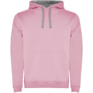 Urban men's hoodie, Light pink, Marl Grey (Pullovers)