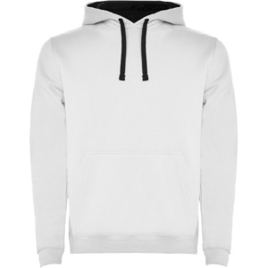 Urban men's hoodie, White, Navy Blue (Pullovers)