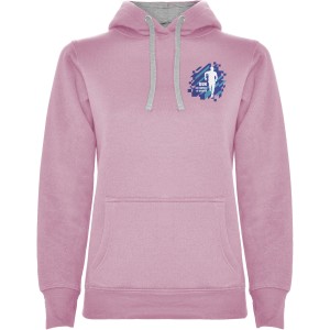 Urban women's hoodie, Light pink, Marl Grey (Pullovers)