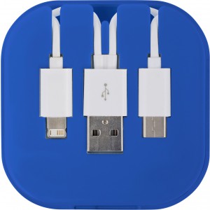 USB Ladekabel-Set 4 in1 Jonas, Kobaltblau