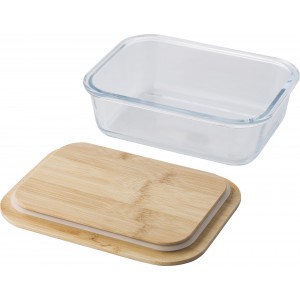 Glas-Lunchbox Nicole, Braun