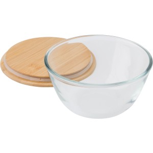 Salatschssel aus Glas Isabeau, Braun