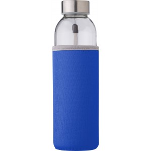 Glasflasche (500ml) mit einem Neoprenhlle Nika, Kobaltblau