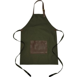 Canvas apron (450 gsm) Maria, green <font size=1>[ENG]</font>