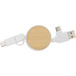Verlngerbares ABS-Ladekabel Jared, Wei (976586-02)