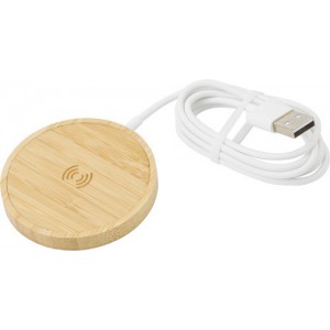 Wireless-Ladegert aus Bambus Riaz, Bambus