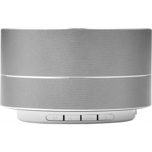 Kabelloser Lautsprecher 'Samba' aus Aluminium, Silber
