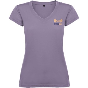 Victoria short sleeve women's v-neck t-shirt, Lavender (T-shirt, 90-100% cotton)