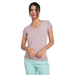 Victoria short sleeve women's v-neck t-shirt, Rossette (T-shirt, 90-100% cotton)