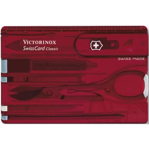 Nylon Victorinox SwissCard Classic multitool, Rot