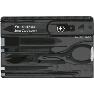 Nylon Victorinox SwissCard Classic multitool, Schwarz