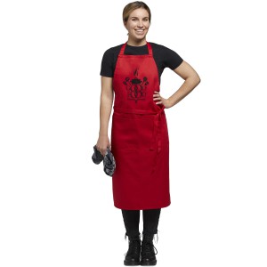 Viera apron with 2 pockets, Burgundy (Apron)