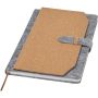 Viviana A5 recycled felt and cork notebook, Natural