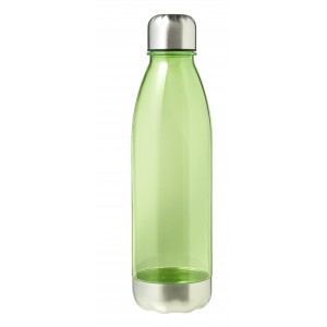 Transparente Trinkflasche aus AS Amalia, Limettengrn