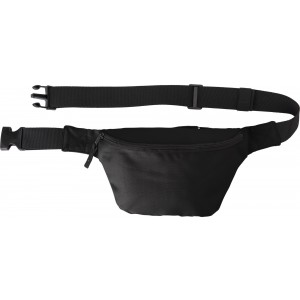 Polyester (600D) waist bag Leonardo, black (Waist bags)