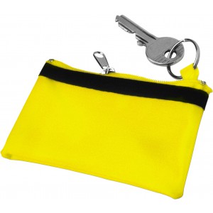 Nylon (70D) key wallet Sheridan, yellow (Wallets)