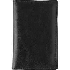 Split leather credit card wallet Lee, black (Wallets)