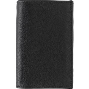 Split leather credit card wallet Roy, black (Wallets)