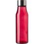 Glass and stainless steel bottle (500 ml) Andrei, red